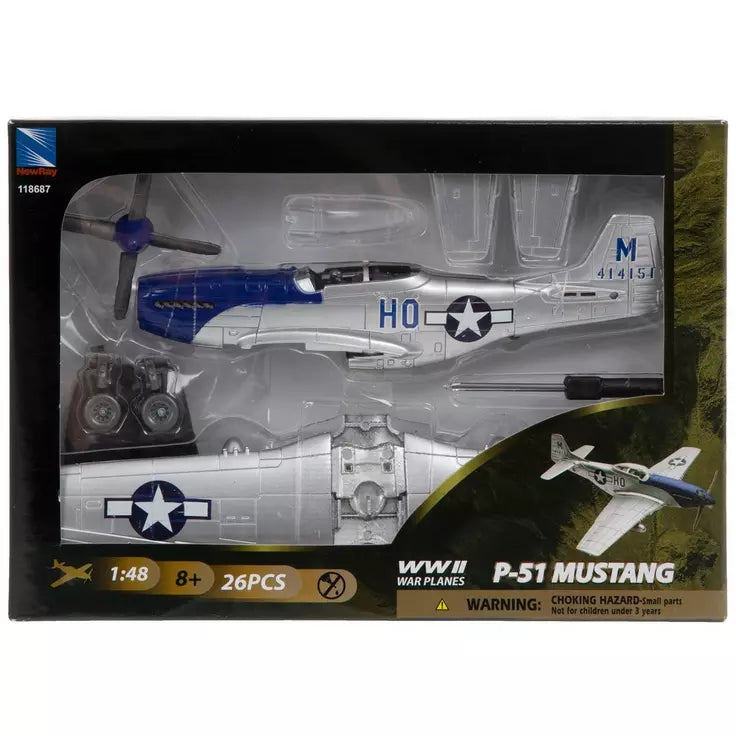 P-51 Mustang War Plane Model Kit