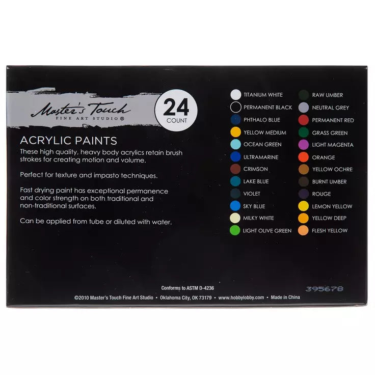 Acrylic Paint - 24 Piece Set