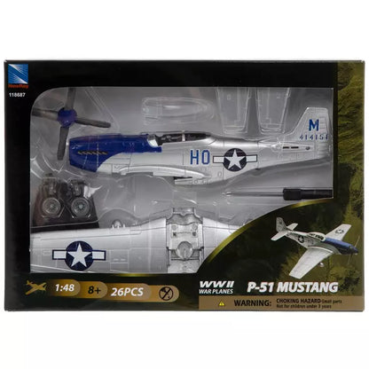 P-51 Mustang War Plane Model Kit